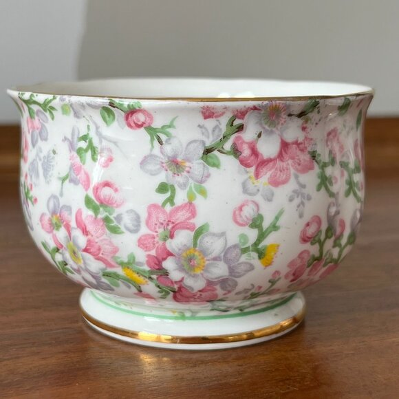 Royal Standard "May Medley" Creamer and Sugar Bowl Set England Bone China Chintz - Picture 3 of 14